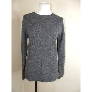 Jade & Ivory Knitted Pullover SWEATER - MEDIUM - Charcoal Gray NWT